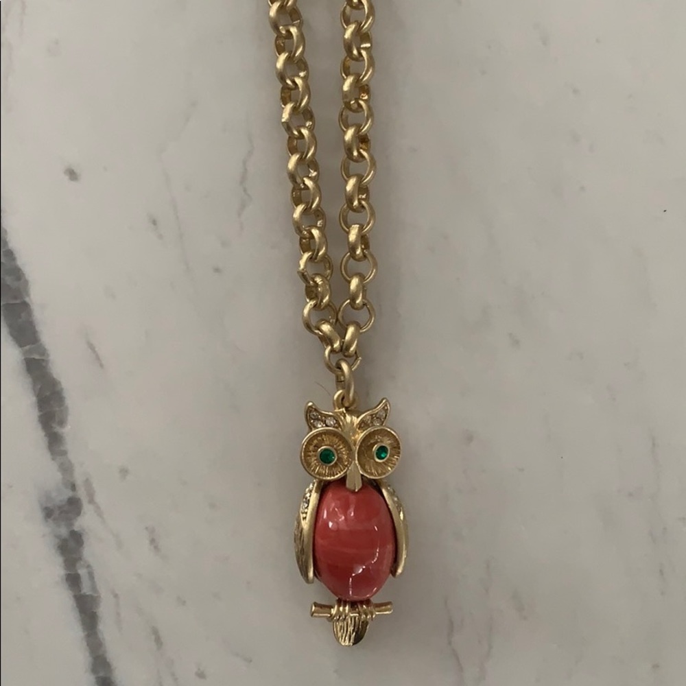 Stella & Dot owl necklace